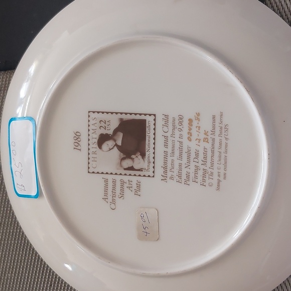 Madonna and Child Limitedd Edition Plate 12-12-1986 - Picture 5 of 10